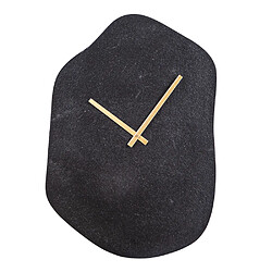 Table Passion Horloge Organic noir 64 x 44 cm en métal