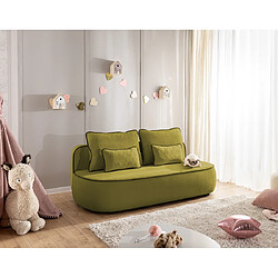 Bestmobilier Laurine - Canapé droit 3 places convertible avec coffre en velours