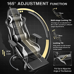 Acheter ByteLike Fauteuil gaming ergonomique - Noir et gris