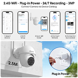 Avis Caméra de Surveillance Filaire-5MP 3K Camera Exterieur/Interieur-Suivi Automatique-ANRAN P3