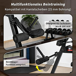 Avis ZMH Banc de musculation réglable noir Multifonction 7 en 1 Pour Entraînement Complet
