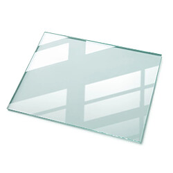 Tulup Plateau Verre - 80x60 cm - Rectangulaire - Transparente - 1 pièce