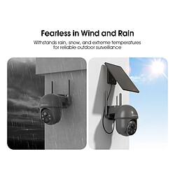 Caméra de Surveillance Exterieur sans fil solaire-3MP 360°PTZ+Panneau Solaire-ANRAN Q1 Gris pas cher