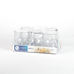 Duralex COSY - Mug en verre transparent 35 cl (Lot de 6)