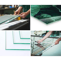 Tulup Plateau En Verre - fi80 cm - Ronde - Transparente - 2 pièce pas cher