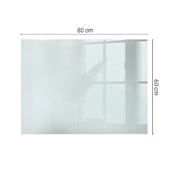 Avis Tulup Plateau Verre - 80x60 cm - Rectangulaire - Transparente - 1 pièce
