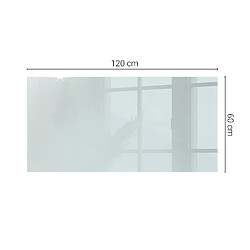 Avis Tulup Plateau En Verre - 120x60 cm - Rectangulaire - Transparente - 1 pièce