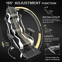 Acheter ByteLike Fauteuil Gaming Ergonomique - Noir et blanc