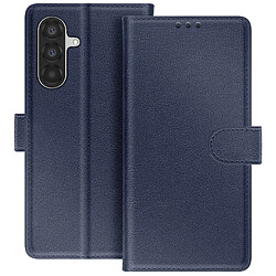 Avizar Étui Portefeuille pour Galaxy A37 Série Chesterfield avec Fonction Support Bleu nuit
