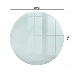 Avis Tulup Plateau De Table - fi50 cm - Ronde - Transparente - 1 pièce
