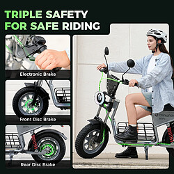 Avis isinwheel Trottinette Électrique 1200W 60km/h 48V 18.2Ah Autonomie 70km Pneus 16" Double Suspension