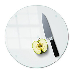 Tulup Planche à Découper fi40 cm Ronde Transparente 1 pièce