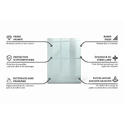 Acheter Tulup Plateau Verre - 80x60 cm - Rectangulaire - Transparente - 1 pièce