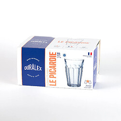 Duralex Le Picardie - Verre à eau - Bleu Marine - 36cl (Lot de 6)
