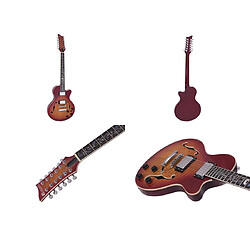 DIMAVERY LP-612 Guitare électrique, finition sunburst flammé (26215180)