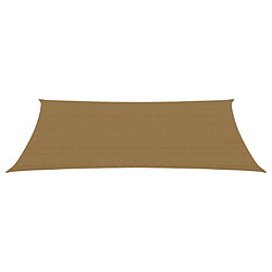 Helloshop26 Voile d'ombrage 160 g/m² taupe 5 x 8 m PEHD 02_0009334