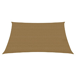 Helloshop26 Voile d'ombrage 160 g/m² 2,5 x 3 m PEHD taupe 02_0009296