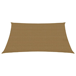 Helloshop26 Voile d'ombrage 160 g/m² taupe 4 x 5 m PEHD 02_0009325