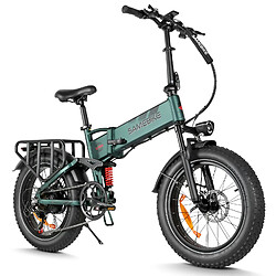 Vélo Électrique Pliable SAMEBIKE A02 PRO 500W 48V 15Ah 100km Pneus Gras 20×4" Shimano 7V