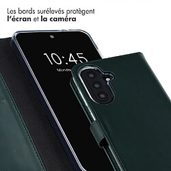 Acheter Selencia Étui portefeuille en cuir véritable pour Samsung Galaxy A57 (5G) - Vert