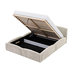 Avis Bestmobilier Carla - lit coffre - 180x200 cm - en velours texturé - sommier inclus