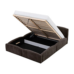 Avis Bestmobilier Carla - lit coffre - 140x200 cm - velours texturé - sommier inclus