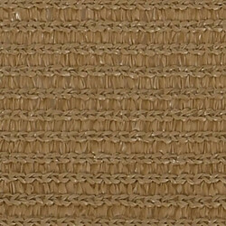 Helloshop26 Voile toile d'ombrage parasol 160 g/m² 2,5 x 2,5 m PEHD taupe 02_0009294