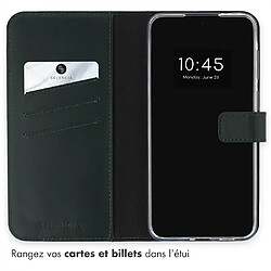 Avis Selencia Étui portefeuille en cuir véritable pour Samsung Galaxy A57 (5G) - Vert