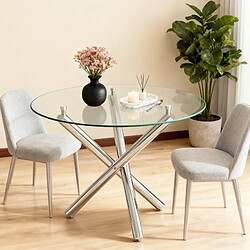 Avis ByteLike Table ronde en verre trempé