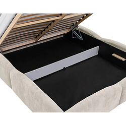 Acheter Bestmobilier Carla - lit coffre - 180x200 cm - en velours texturé - sommier inclus