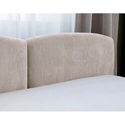 Bestmobilier Carla - lit coffre - 180x200 cm - en velours texturé - sommier inclus pas cher
