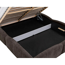 Acheter Bestmobilier Carla - lit coffre - 140x200 cm - velours texturé - sommier inclus