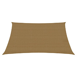 Helloshop26 Voile toile d'ombrage parasol 160 g/m² 2,5 x 2,5 m PEHD taupe 02_0009294