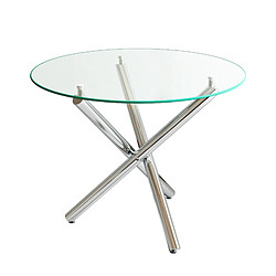 ByteLike Table ronde en verre trempé 