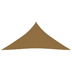 Helloshop26 Voile toile d'ombrage parasol 160 g/m² PEHD 3 x 4 x 4 m taupe 02_0009316