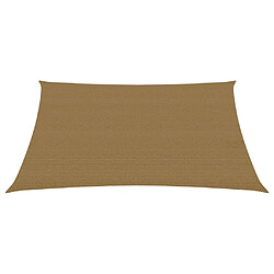 Helloshop26 Voile d'ombrage 160 g/m² taupe 2 x 3,5 m PEHD 02_0009301