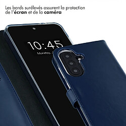 Acheter Selencia Étui portefeuille en cuir véritable pour Samsung Galaxy A57 (5G) - Bleu foncé