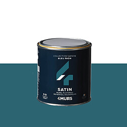 4murs Peinture Saphyr - Bleu paon - 2,5 L