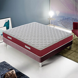 Materassi&Doghe Matelas 180x200 cm Ressorts + Mousse DOMY pas cher