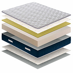 Materassi&Doghe Matelas 160x200 cm à Mémoire de Forme OLYMPE pas cher