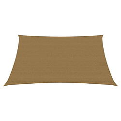 Helloshop26 Voile d'ombrage 160 g/m² taupe 3 x 3 m PEHD 02_0009311
