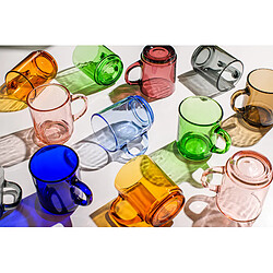 Duralex Versailles - Mug en verre Vert 26 cl (Lot de 6)