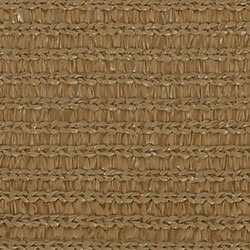 Helloshop26 Voile d'ombrage 160 g/m² taupe 3 x 3 m PEHD 02_0009311