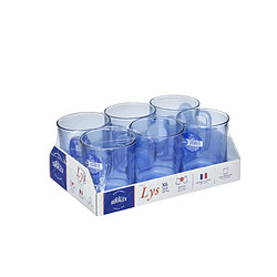 Acheter Duralex Lys - Tasse en verre Bleu Marine 31 cl (Lot de 6)