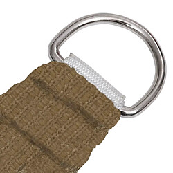 Helloshop26 Voile d'ombrage 160 g/m² 2 x 2,5 m PEHD taupe 02_0009300