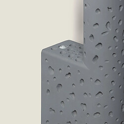 Ledkia Applique Murale Ciment Dinska Gris pas cher