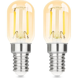ZMH LED Vintage E14 T22 2w 6000k Blanc Froid Style Edison Non Dimmable - Lot De 2