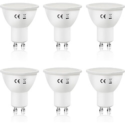 ZMH Ampoule LED Gu10 6w (eq. 60w) 5000k Blanc Froid, 110°, Non Dimmable - Lot De 6