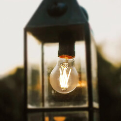 ZMH Lot De 6 LED E27 A60 4w 2700k Filament Edison Verre Transparent Blanc Chaud