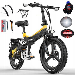 Vélo Électrique Pliable Lankeleisi G650 750W, Batterie 48V 12,8Ah,110km Urbain Quotidien